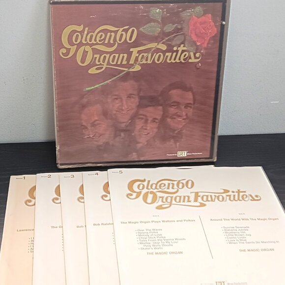 Golden 60 Organ Favorites - Lawrence Welk, Bob Ralston, Jerry Burke - 5 LP Box - Picture 1 of 7